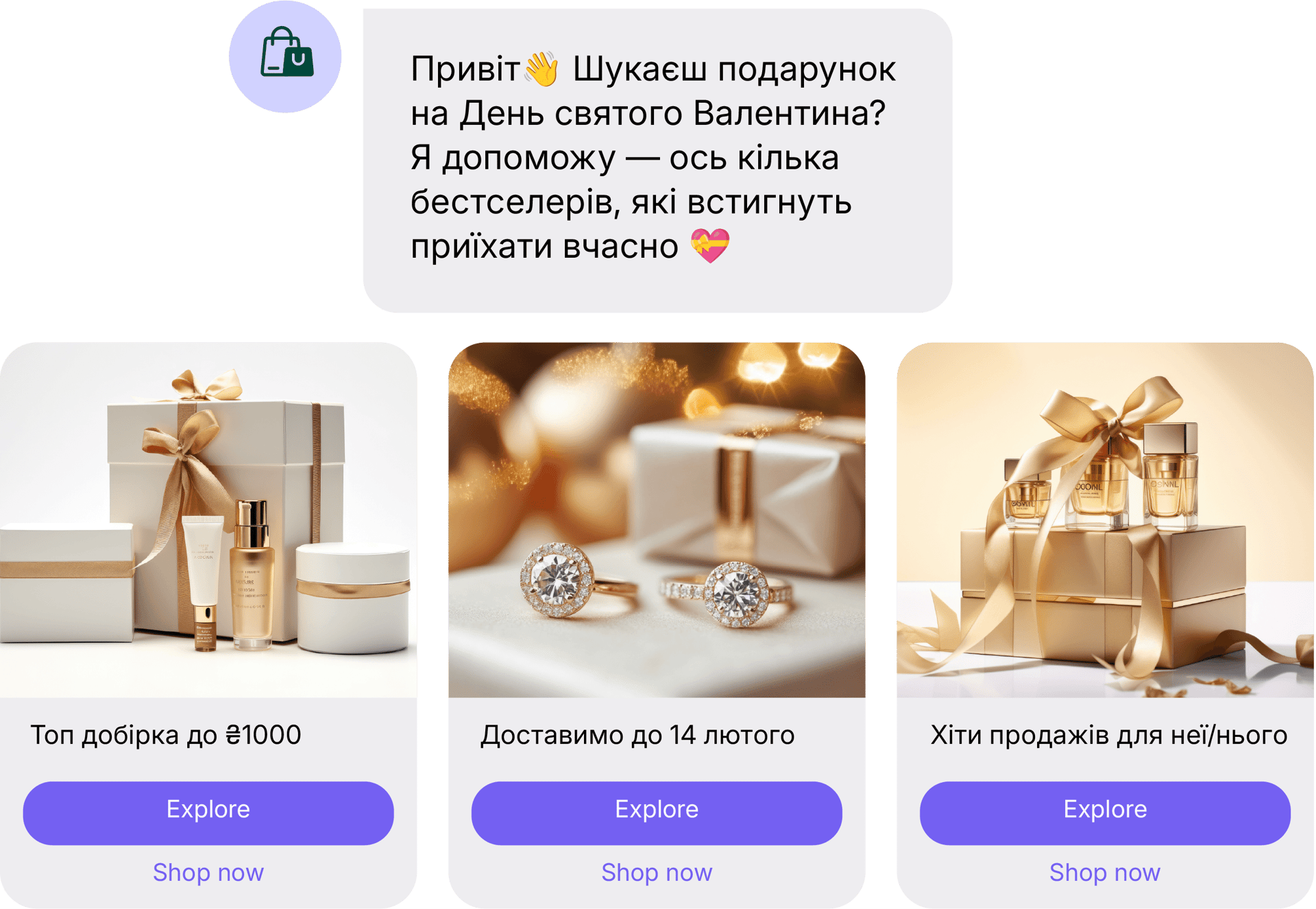Повідомлення-карусель Viber